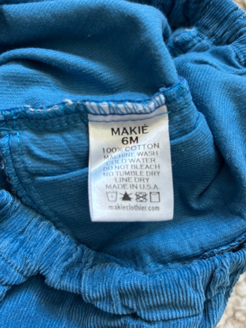 Makie Clothier Blue Corduroy Pants Slacks Knickers Toddler Baby 6 mo - Picture 6 of 6